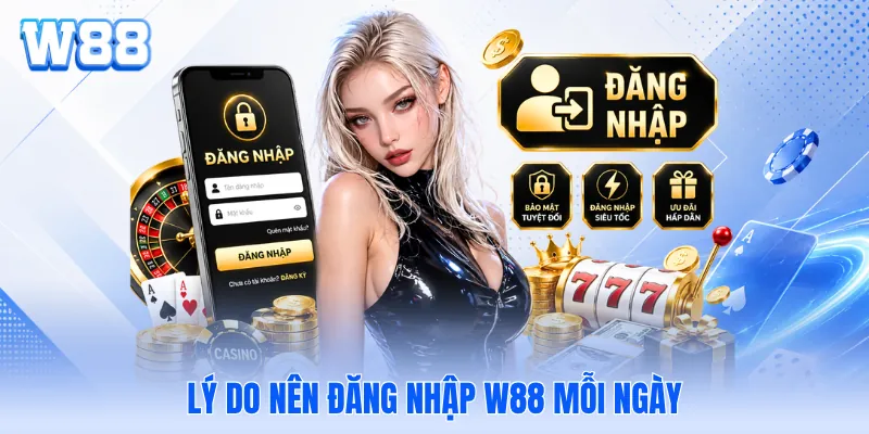 Lý do nên đăng nhập W88 mỗi ngày Lý do nên đăng nhập W88 mỗi ngày