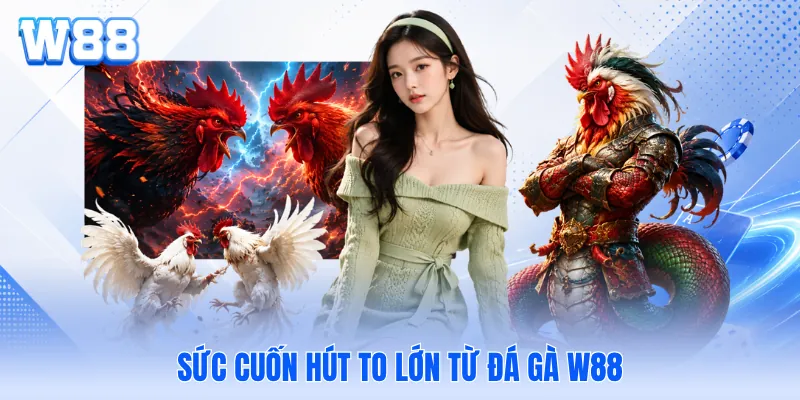 Sức cuốn hút to lớn từ đá gà W88